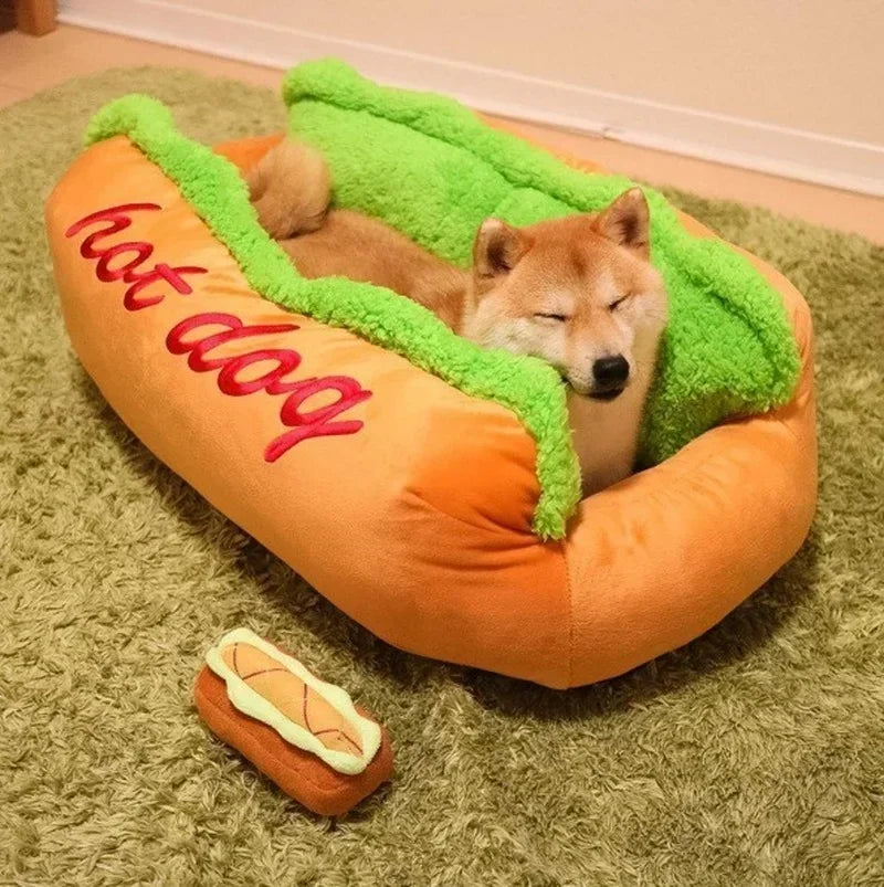 Cuccia per animali domestici a forma di Hot Dog