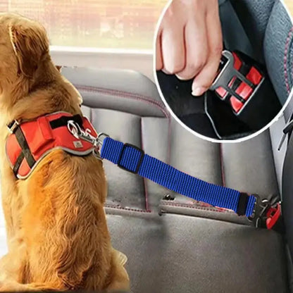 Cintura di sicurezza per auto regolabile per cani - Clip per imbracatura di sicurezza