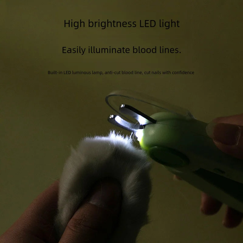 Tagliaunghie per animali domestici con luce LED