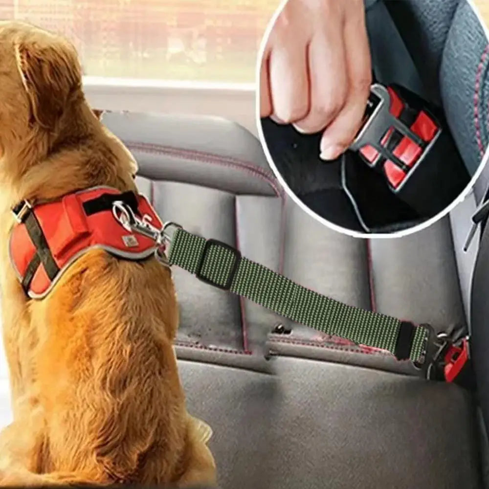 Cintura di sicurezza per auto regolabile per cani - Clip per imbracatura di sicurezza